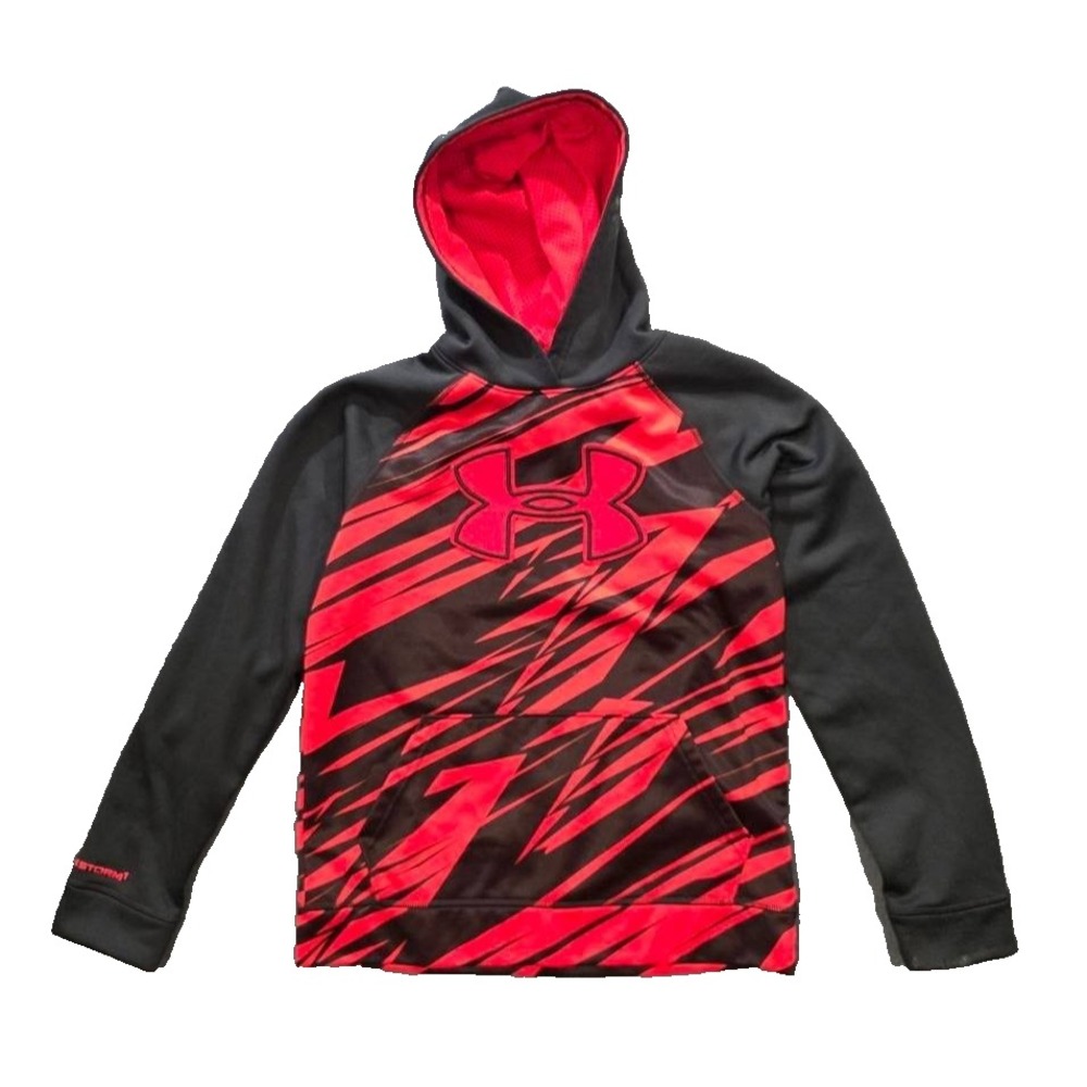 UNDER ARMOUR Kids classic patterned hoodie Size 12 Years A011474